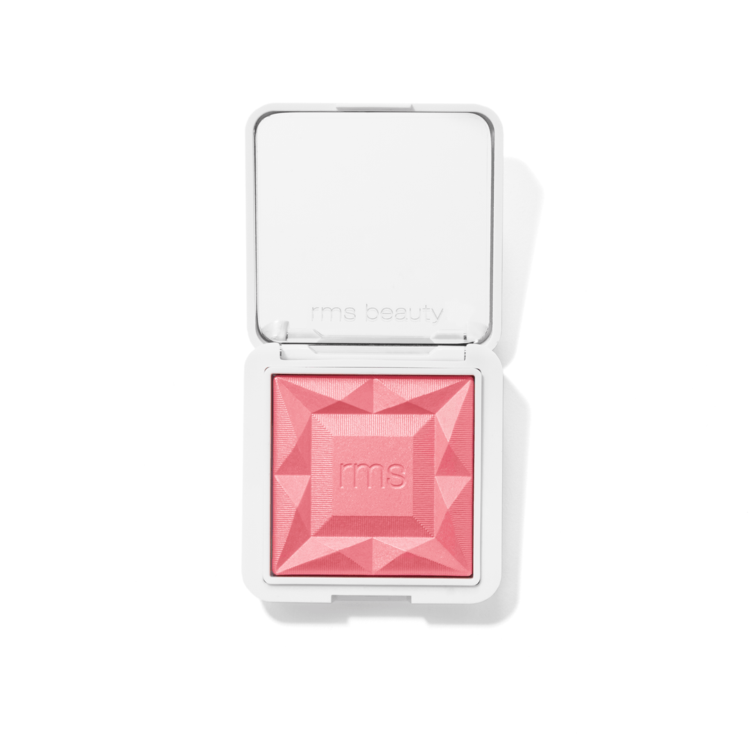 Open RMS Blush French Rose compact against white background. North Glow