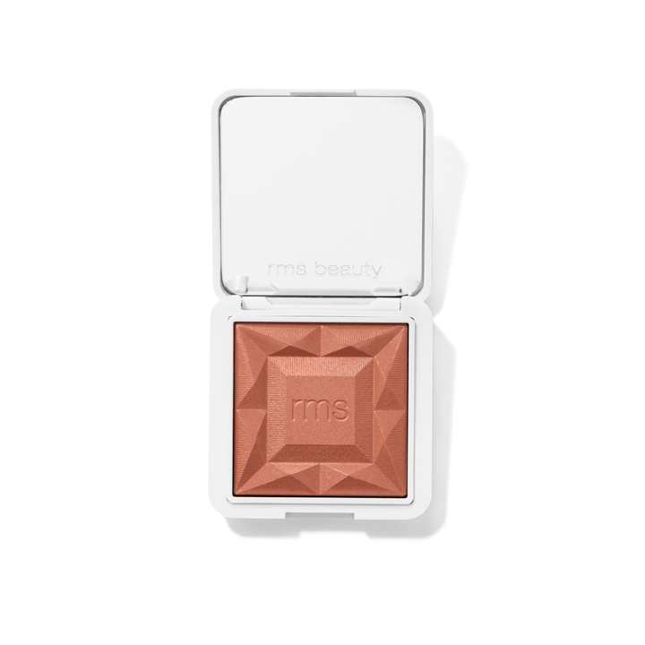 Open RMS Blush Maiden's Blush compact against white background.