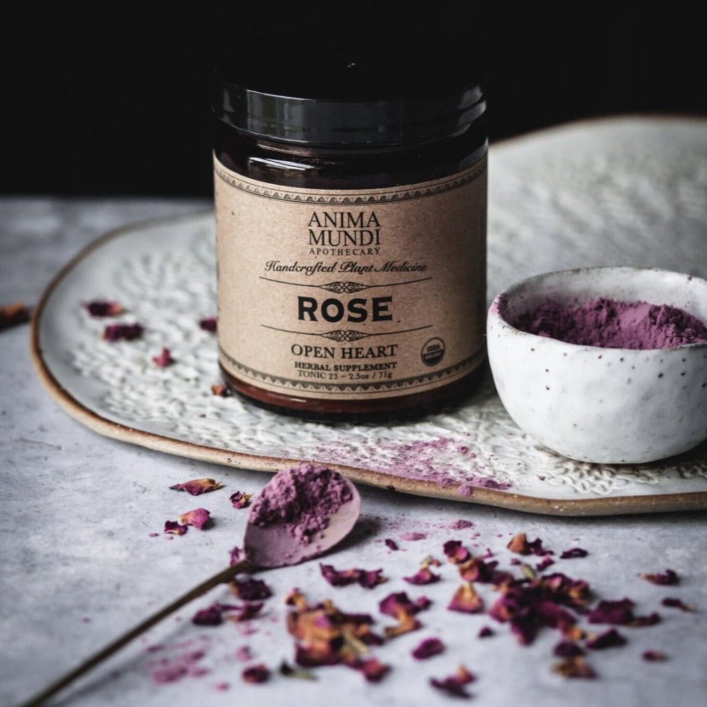 ROSE - Open Heart Pulver aus Rosenblüten von ANIMA MUNDI North Glow