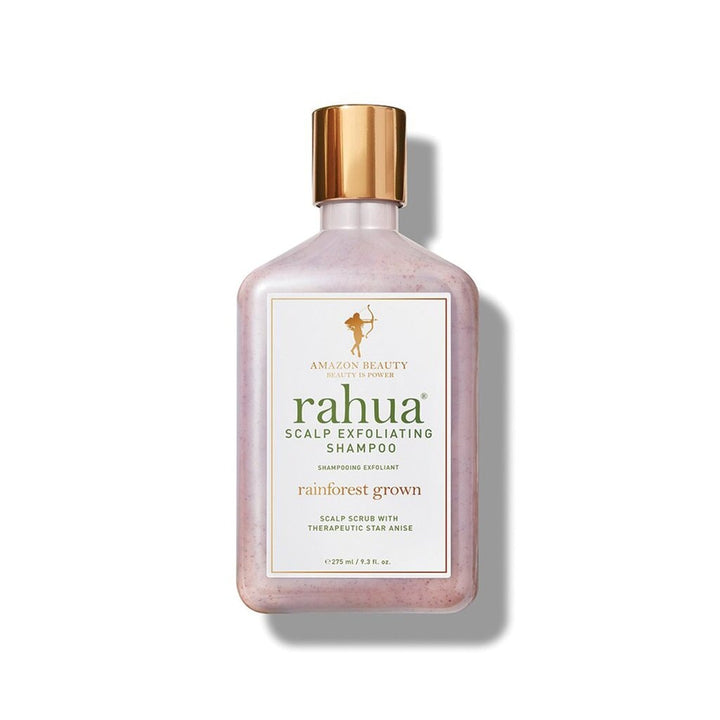 rahua shampoo bottle Scalp Exfoliating Shampoo against white background.
