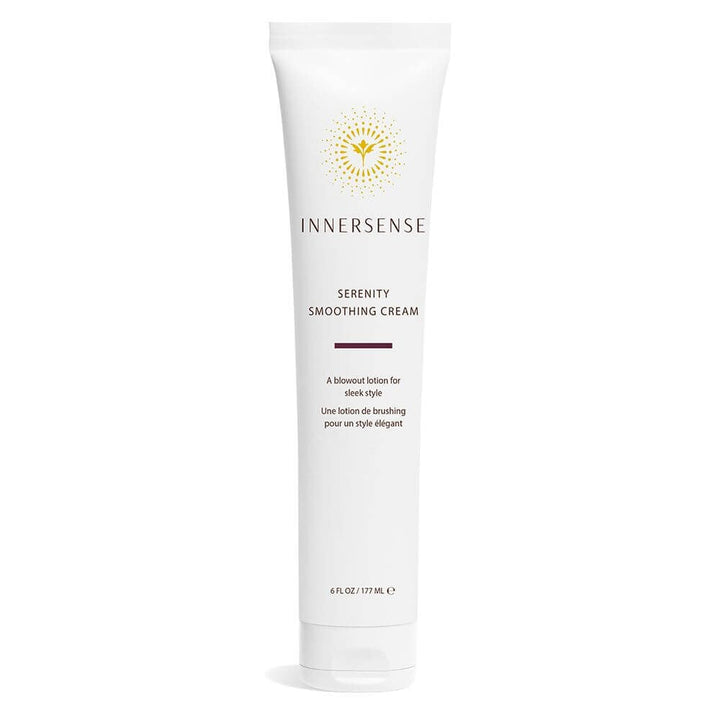 Innersense Serenity Smoothing Cream Tube against white background.