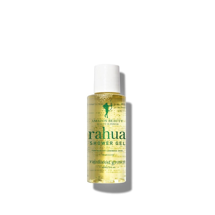 Rahua Shower Gel Travel Size bottle against a white background.