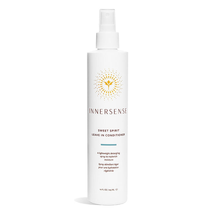 Innersense Sweet Spirit Leave In Conditioner spray bottle against white background.