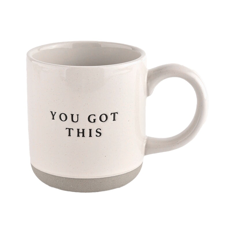 Sweet Water Decor | Cremefarbene Kaffeetasse "You got this" (Du schaffst/machst das) North Glow